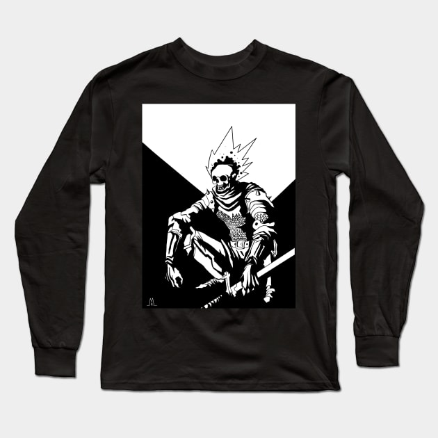 Skeleton Slav Long Sleeve T-Shirt by BovineYogurt